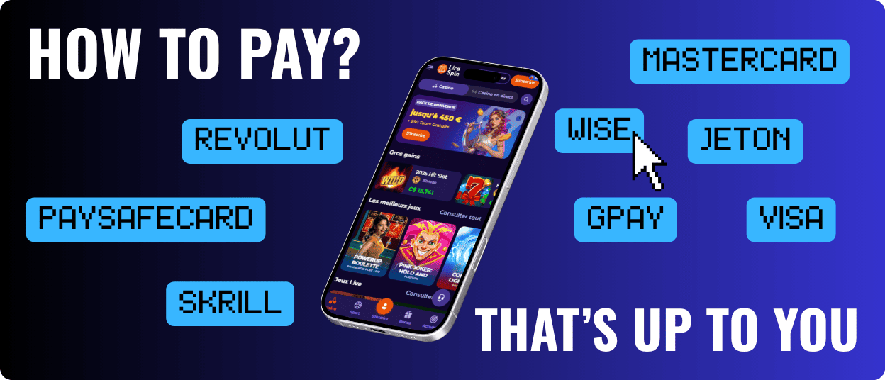 lira spin payment methods
